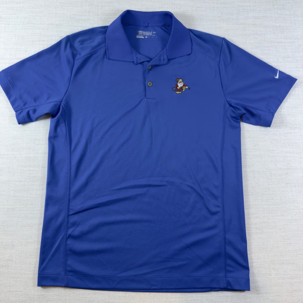 Nike Golf Disney Parks Grumpy Dwarf Dri-FIT Polo Shirt Blue Mens Medium